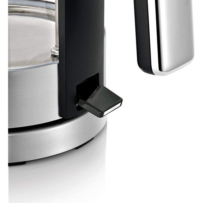 Електричний чайник WMF Lono зі скла, 1,7 л, з фільтром від накипу, бездротовий, 3000 Вт, матова нержавіюча сталь