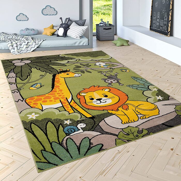 Килим для дитячої кімнати Paco Home Джунглі 160x220 см