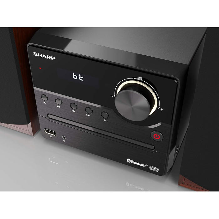 Компактна система SHARP XLB520D, 40 Вт, DAB/FM, Bluetooth, коричневий