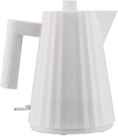 Електричний чайник Alessi Plissé MDL06/1 W, 100 cl, білий, 2400W, з європейським штекером