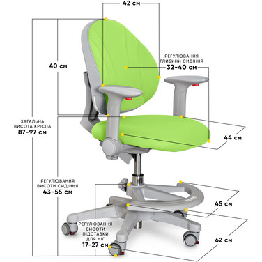 Дитяче крісло Evo-kids Mio KZ (арт.Y-407 KZ)