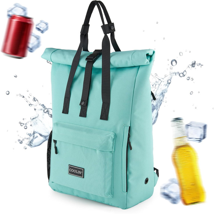 Терморюкзак Coolin' Kühlrrucksack 30L: для пікніків, пляжу, походів. Білий (М'ятний)