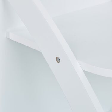 Relaxdays - Трирівневий білий візок для зберігання