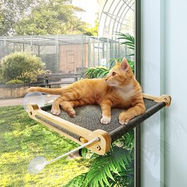 Ліжко для кішок біля вікна, шезлонг для кішок з вантажопідйомністю до 18 кг, гамак для кішок,настінний шезлонг для кішок,платформа для кішок,полиця для кішок для сну, ігор, лазіння і відпочинку