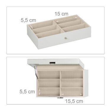 Стильна коробка для окулярів Relaxdays на 18 пар