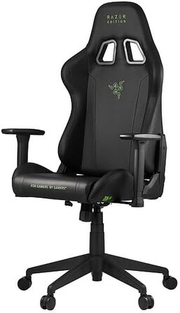 Ігрове крісло Razer TAROK Essentials Edition від Zen Gaming, з підтримкою попереку та шиї, 3D підлокітники, чорний/зелений колір