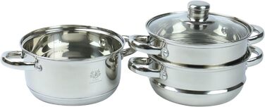 Пароварка Karl Hausmann 2.4L з нержавіючої сталі, 18 см, для індукційних плит