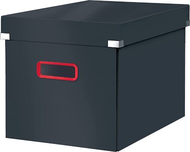 Ящик для зберігання і транспортування Leitz Click & Store, кубічна форма, 61080095 (великий, оксамитово-сірий)
