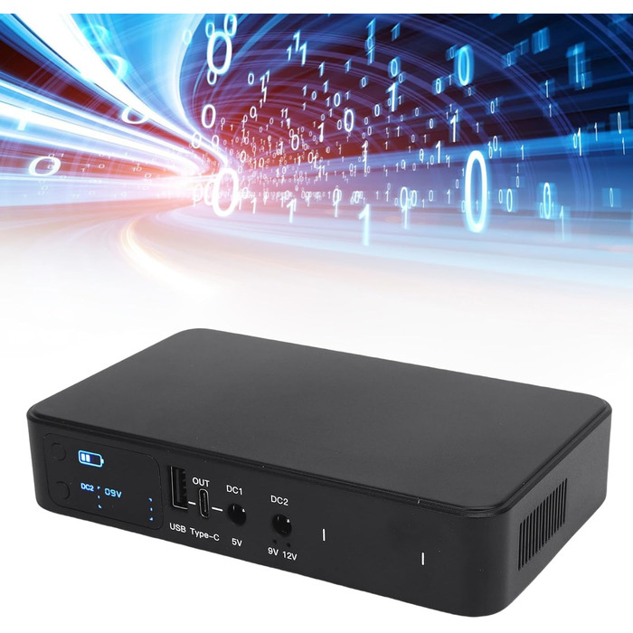 Mini UPS 10400mAh: стабільне живлення для роутера та камери, 5V/9V/12V вихід