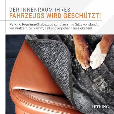 Ковдра для собак преміум-класу PetKing на задньому сидінні автомобіля, захисна ковдра для собак на задньому сидінні, Автомобільна ковдра, килимок для собак на задньому сидінні, захисна ковдра для собак на задньому сидінні, захисна ковдра для собак на задн