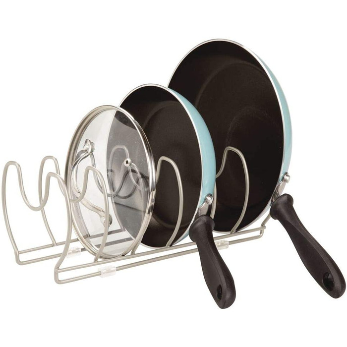 Підставка для посуду mDesign для каструль , кришок і сковорідок-компактний тримач для кришки каструлі для кухонної шафи-економія місця