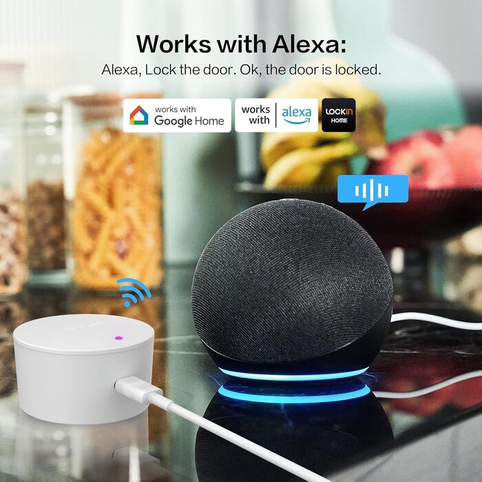 З клавіатурою, Wi-Fi, керування програмами, автоматичне блокування, Alexa/Google, відбиток пальця, сірий, 30