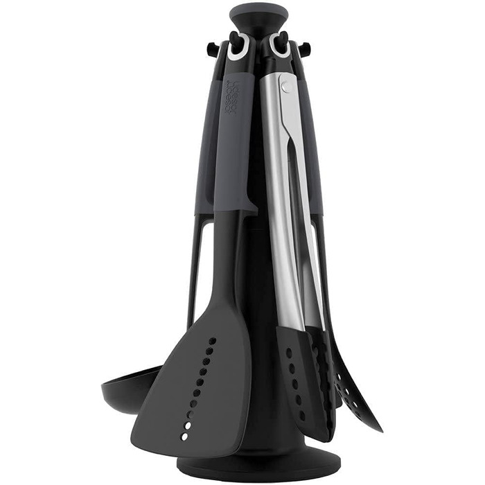 Набір кухонних аксесуарів Joseph Joseph Elevate, 6 предметів, сірий (з щипцями)