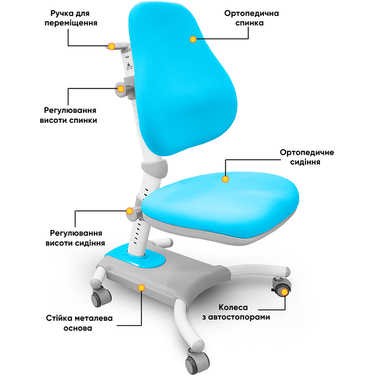 Крісло Evo-kids Omega (арт.Y-220 KBL)