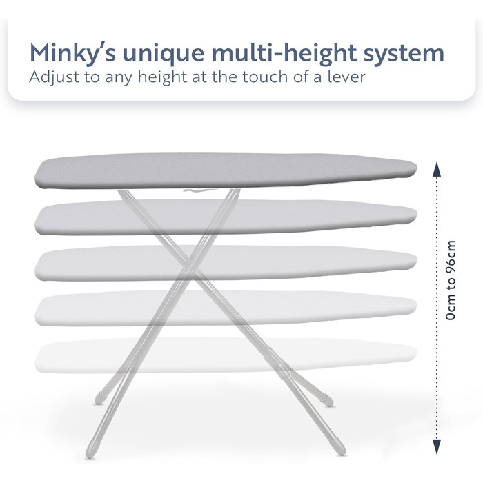 Прасувальна дошка Minky Premium, 122 x 38 см