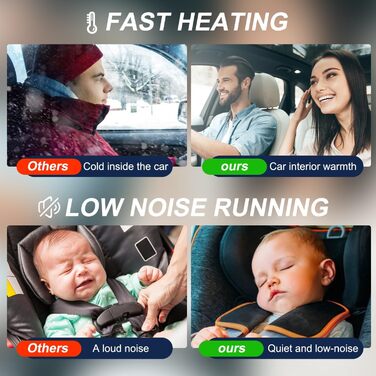 Дизельний повітряний опалювач Triclicks 12V 5KW для авто, RV, вантажівки, кемпера з LCD-дисплеєм та пультом керування (червоний + чорний)