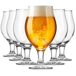 Набір келихів для пива Glasmark KROSNO 1992 Biertulpen 6 шт, 500 мл - для Pils, Stout, коктейлів, придатні для мийки в посудомийній машині