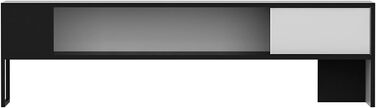 Тумба під телевізор Faaborg Підставка під телевізор з низькою дошкою для зберігання Меблі для телевізора Вітальня Біла чорна телевізійна дошка