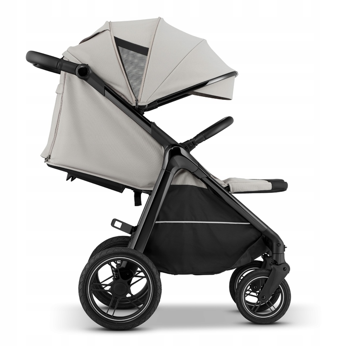 Дитячий прогулянковий візок Sirocco Maxelle: великі колеса 28 см, великий капюшон, амортизація