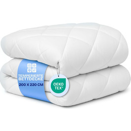 Ковдра DREAMWAY 4-сезонна, 135x200 см, мікрофібра 300gsm, біла, сертифікат Oeko-Tex, дихаюча