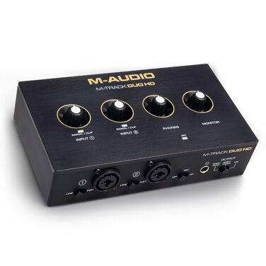 M-Audio M-Track Duo - USB аудіоінтерфейс для запису, стрімінгу та подкастингу (2 XLR/Line входи, 192kHz, USB-C)