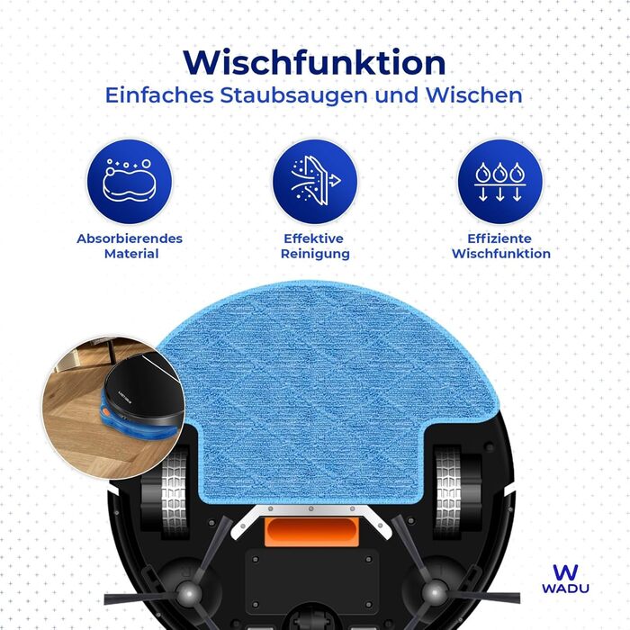 Робот-пилосос з функцією миття - з док-станцією - для власників домашніх тварин