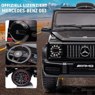 Дитячий електромобіль Mercedes G63 AMG 12V з пультом керування LALAHO