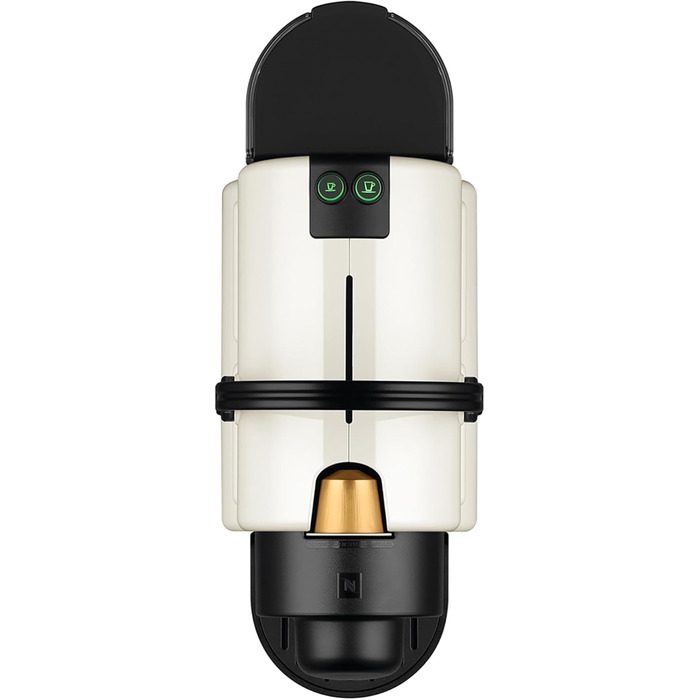 Кавомашина Nespresso Krups Inissia XN1001, білий колір, компактна, з регулюванням об'єму кави