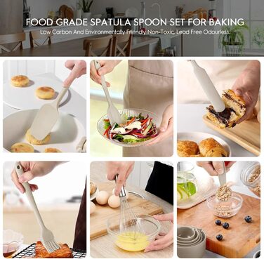 Набір місок для перемішування з кришками, 26 предметів, нержавіюча сталь, 3 тертки, міски для кухні, випічки, холодильника, зберігання продуктів, органайзер, 7 розмірів (Хакі)