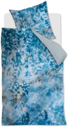 Постільна білизна Mako Satin Комплект постільної білизни Ombre Color Size (Синій сірий, 135 х 200 см 1 х 80 х 80 см)
