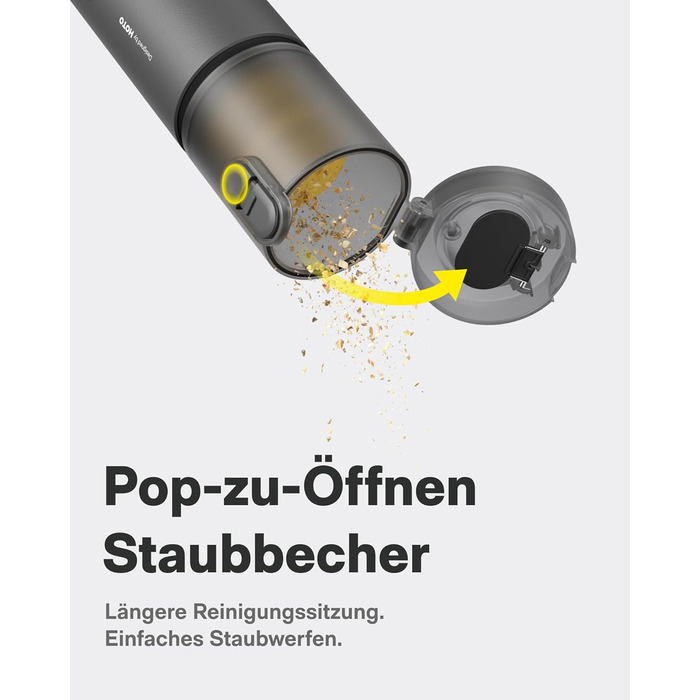 Акумуляторний ручний пилосос HOTO 20000Па 4-в-1 для авто, дому та клавіатури, бездротовий міні-пилосос з функцією обдуву
