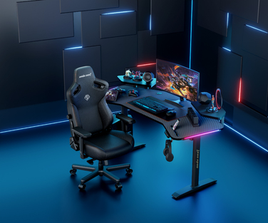 Комп’ютерний стіл з електрорегулюванням висоти Anda Seat Shadow Warrior Black