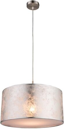 Світлодіодний підвісний світильник Globo зі сріблястим мармуровим абажуром Ø 40 см підвісний світильник Ø 40 см срібло