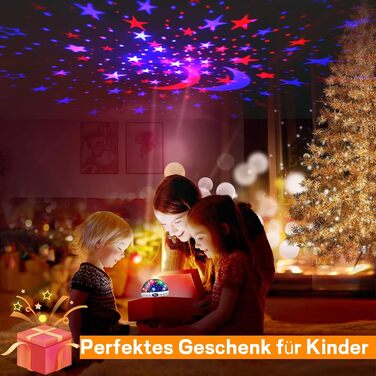 Дитячий нічник-проектор «Зоряне небо» з пультом керування, таймером та 29 мелодіями, білий