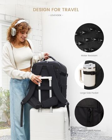 Рюкзак для ручної поклажі OVEVOOK: 40 л, водонепроникний, для подорожей, 17