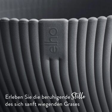 Квітчар Elho Sereh Rund 40 - горщик для дому та саду, перероблений пластик, Ø 39.0 x H 33.3 см, бежевий/антрацитовий