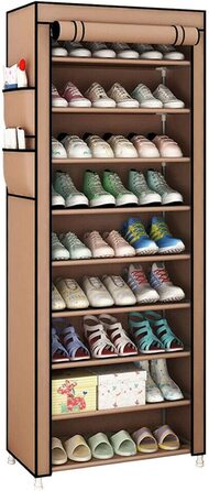 Стійка для взуття Trintion підставка для взуття взуттєва шафа для зберігання взуття 10-рівневий органайзер для взуття з пилозахисним покриттям (58 x