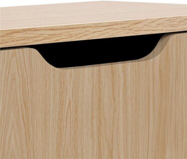 Приліжкові тумбочки Yaheetech (2 шт) з ящиком, світло-коричневий дуб