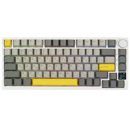 Клавіатура механічна бездротова EPOMAKER AK820 Pro Flying Fish White (AK820-PRO-W-FF)