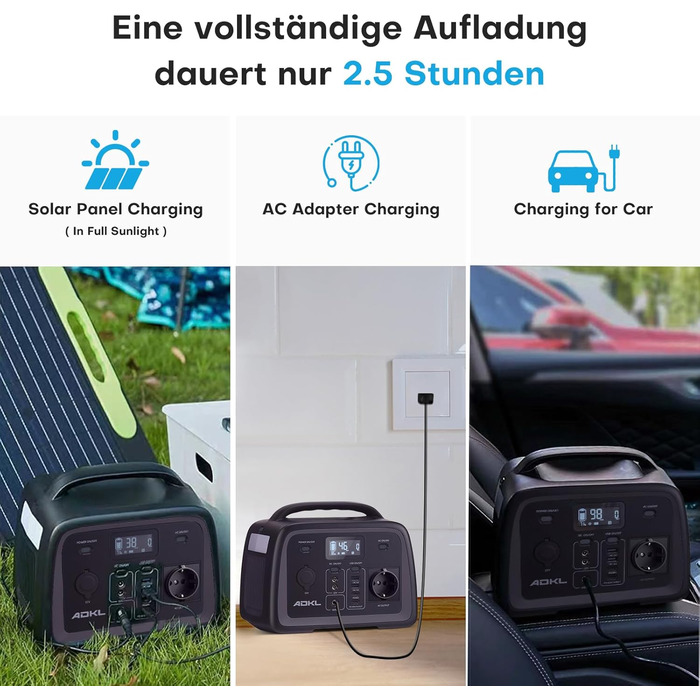 Портативна електростанція Powerbank 320Wh з акумулятором LiFePO4, 300W, сонячний генератор з виходом 300W AC/PD 60W USB-C, для кемпінгу, подорожей, надзвичайних ситуацій