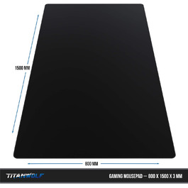 Килимок для миші Titanwolf XXL 1200x600 мм з картою світу - великий, для геймінгу, покращена точність та швидкість, сумісний з Logitech