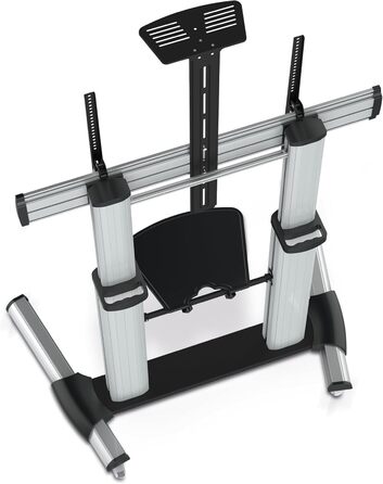 Підставка для телевізора Conecto TV Stand - мобільна, поворотна, регульована по висоті, 55-100 дюймів, модель LM-FS03G, срібна