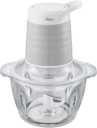 Електричний подрібнювач Ardes ARCHOP01 з 4 сталевими лезами, 300 Вт, 2 швидкості, скляна чаша