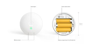 Airthings Wave Mini – компактний датчик якості повітря: температура, вологість, VOCs, ризик плісняви