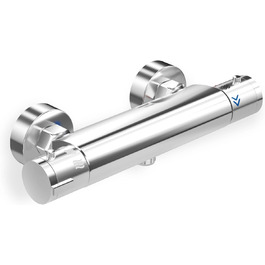 Сучасний змішувач для ванни та душу з двома виходами та керамічним клапаном - латунний, хромований, з одним важелем для ванної кімнати