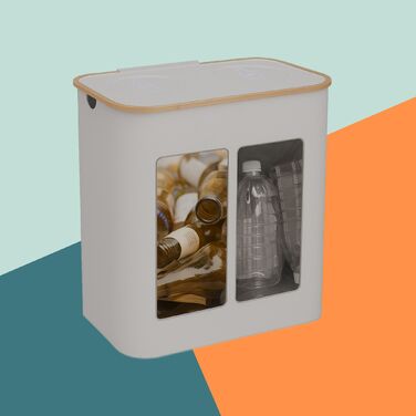 Контейнер для збору пляшок Relaxdays з двома відділеннями