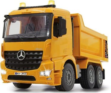 Екскаватор-самоскид JAMARA Mercedes-Benz Arocs 2.4 GHz з дистанційним керуванням, звук двигуна, світлодіоди, повний привід