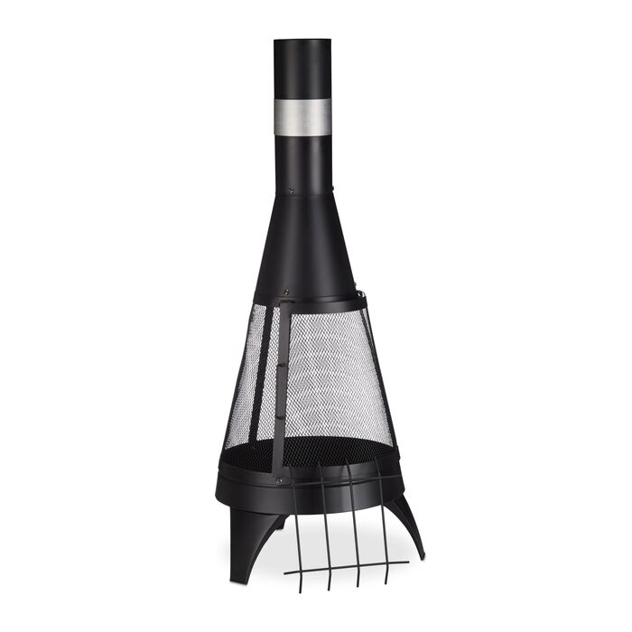 Відпочинок на свіжому повітрі з теплою атмосферою! Піч для тераси Relaxdays із захистом від іскор