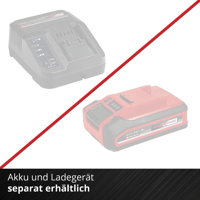 Einhell GE-CL 36 Li E-Solo Акумуляторний пилосос-повітродувка Power X-Change (2x18V, 210 км/год, безщітковий мотор, 45л мішок, ремінь, без акумулятора та зарядного пристрою)