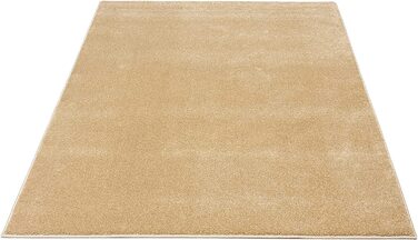 Килим Marley елегантний дизайнерський килим для вітальні, м'який і не вимагає особливого догляду килим з коротким ворсом для вітальні (80 х 150 см, золотий)